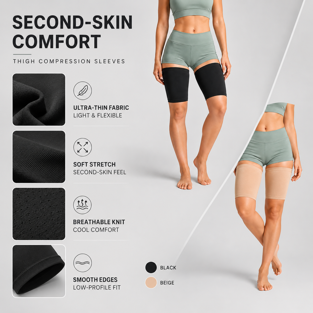 Niropi | Thighraze Ultra Thin Compression Sleeve