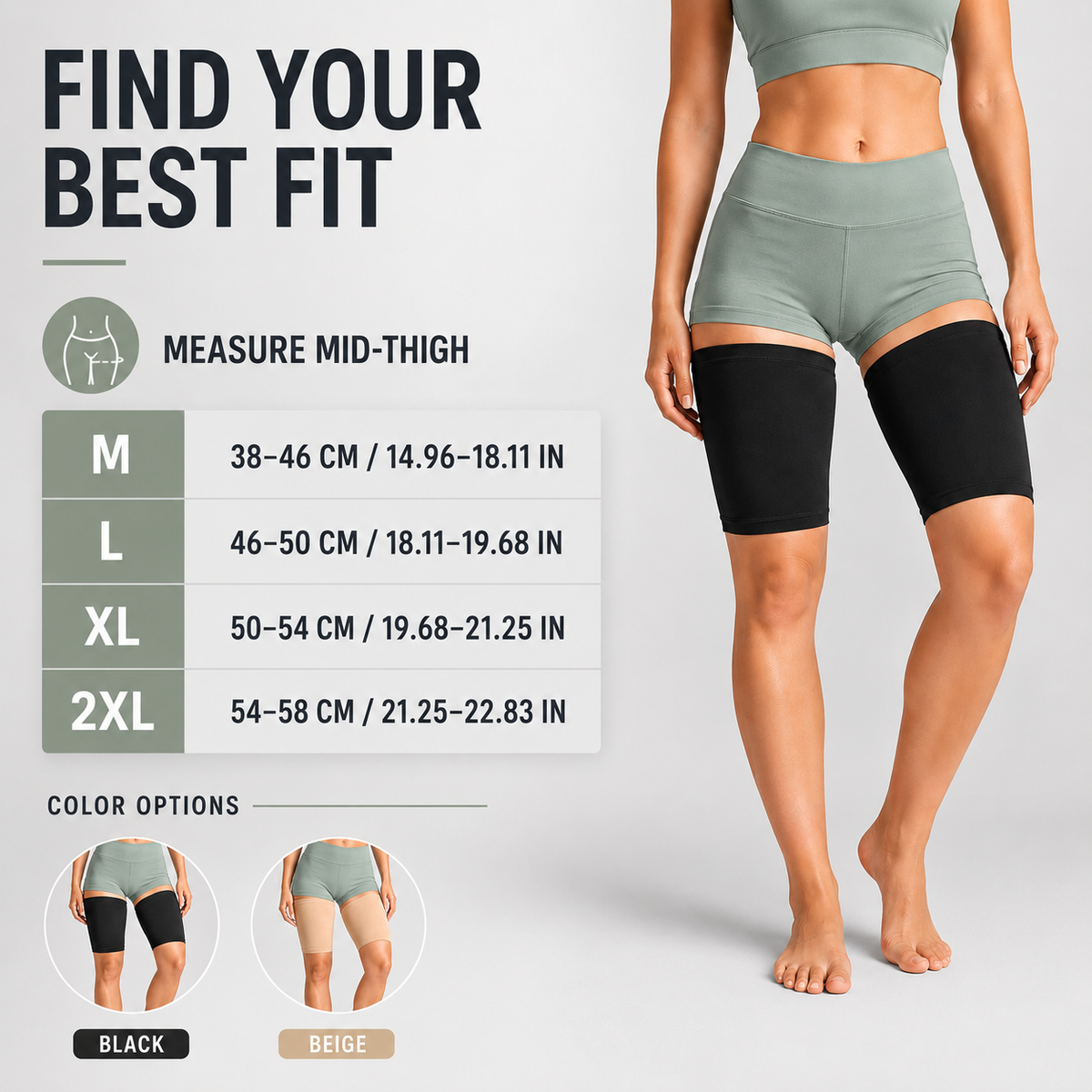 Niropi | Thighraze Ultra Thin Compression Sleeve