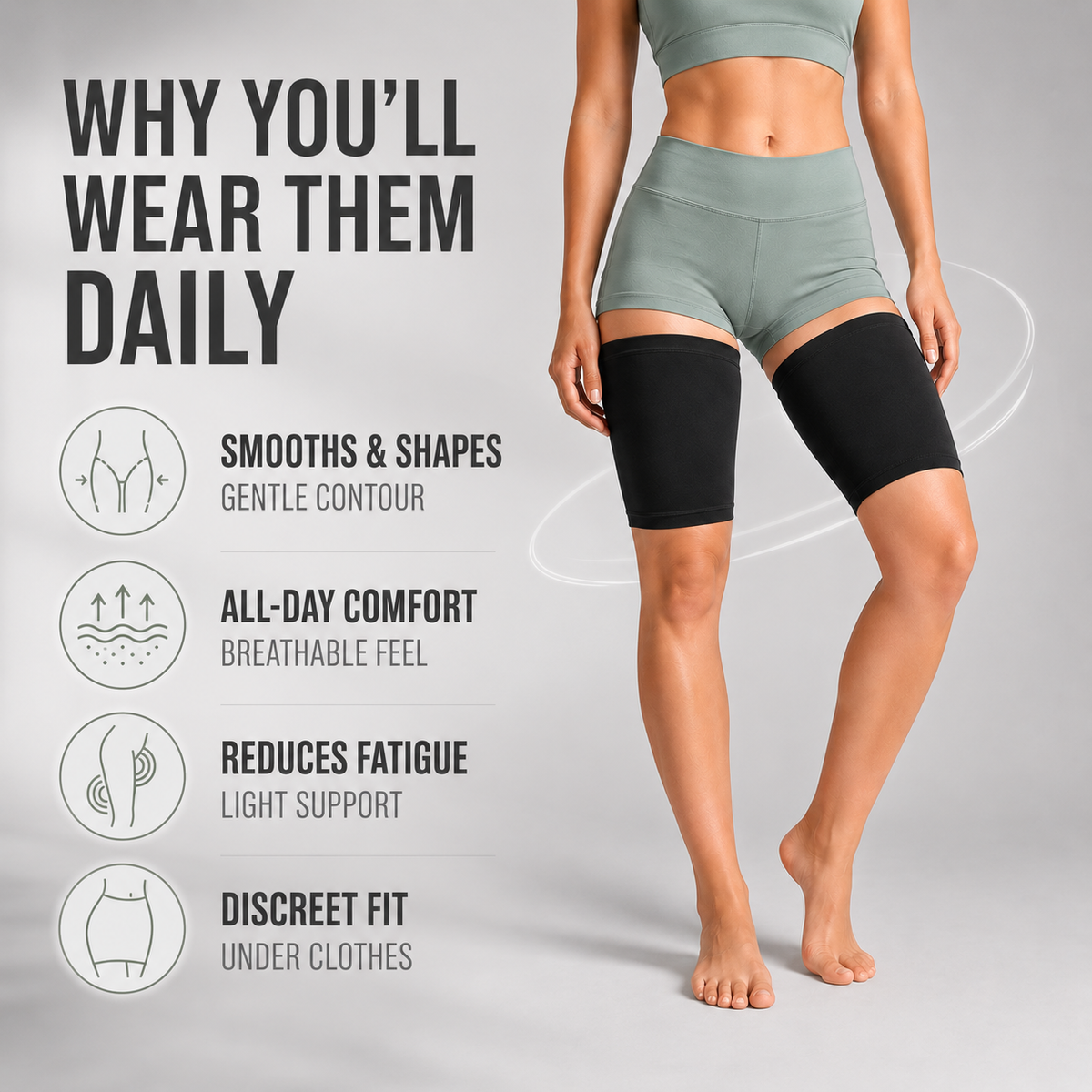 Niropi | Thighraze Ultra Thin Compression Sleeve