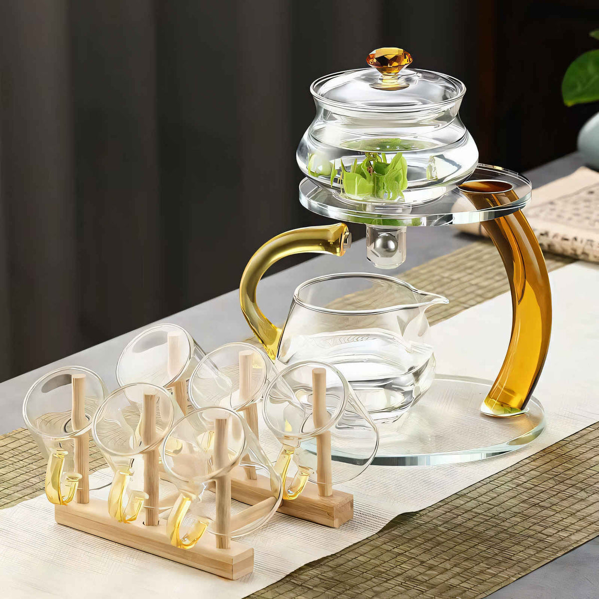 Niropi | TranquiliTea – Magnetic Glass Infuser Teapot for Enhanced Flavor & Wellness