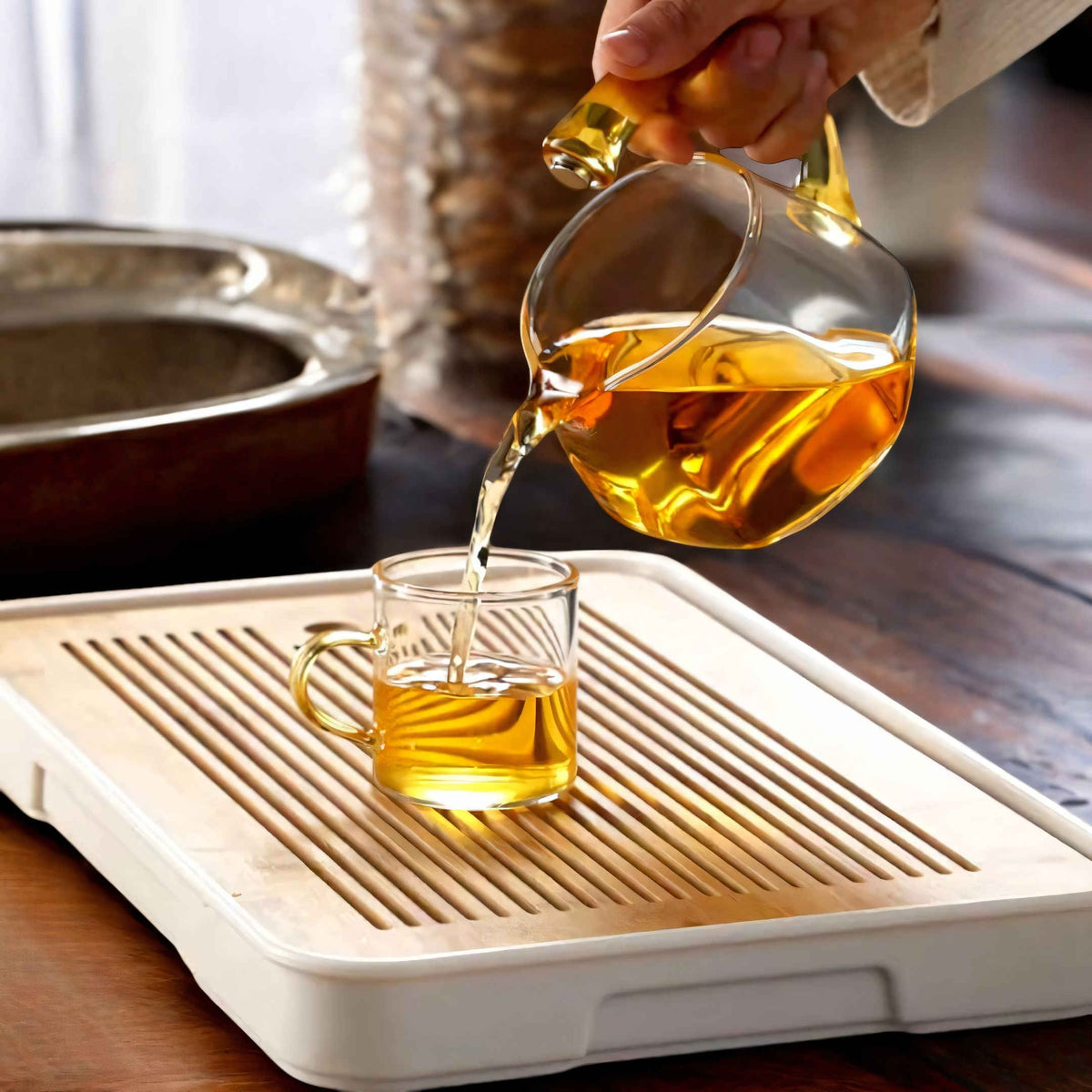 Niropi | TranquiliTea – Magnetic Glass Infuser Teapot for Enhanced Flavor & Wellness