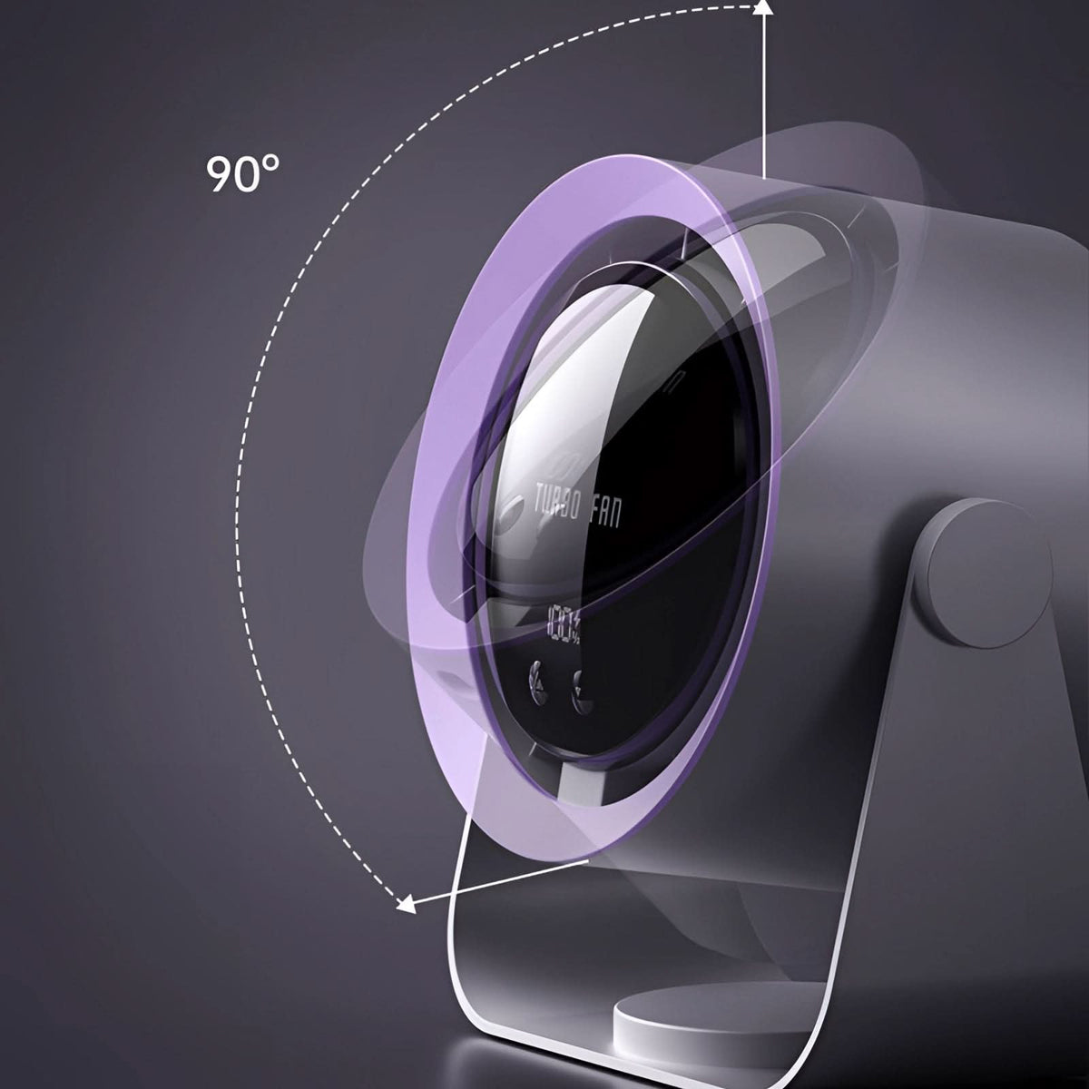 Niropi | Turbo Blade-Free Fan with LED Display Quiet Cooling