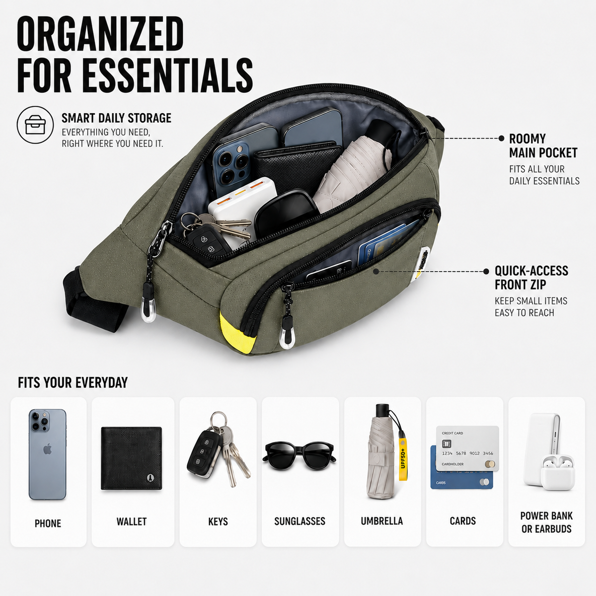 Niropi | VeltroPack Slim Waist Pack