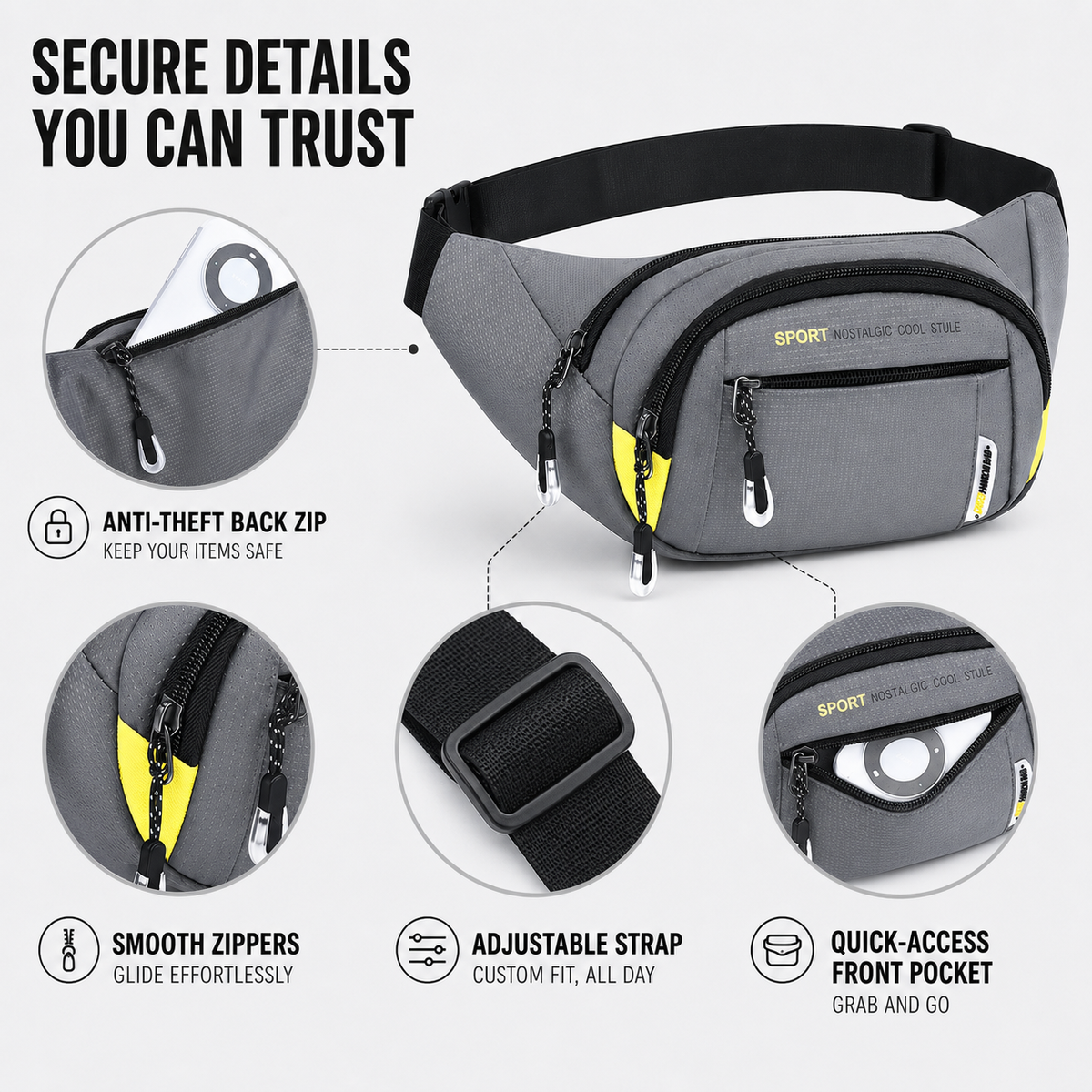 Niropi | VeltroPack Slim Waist Pack
