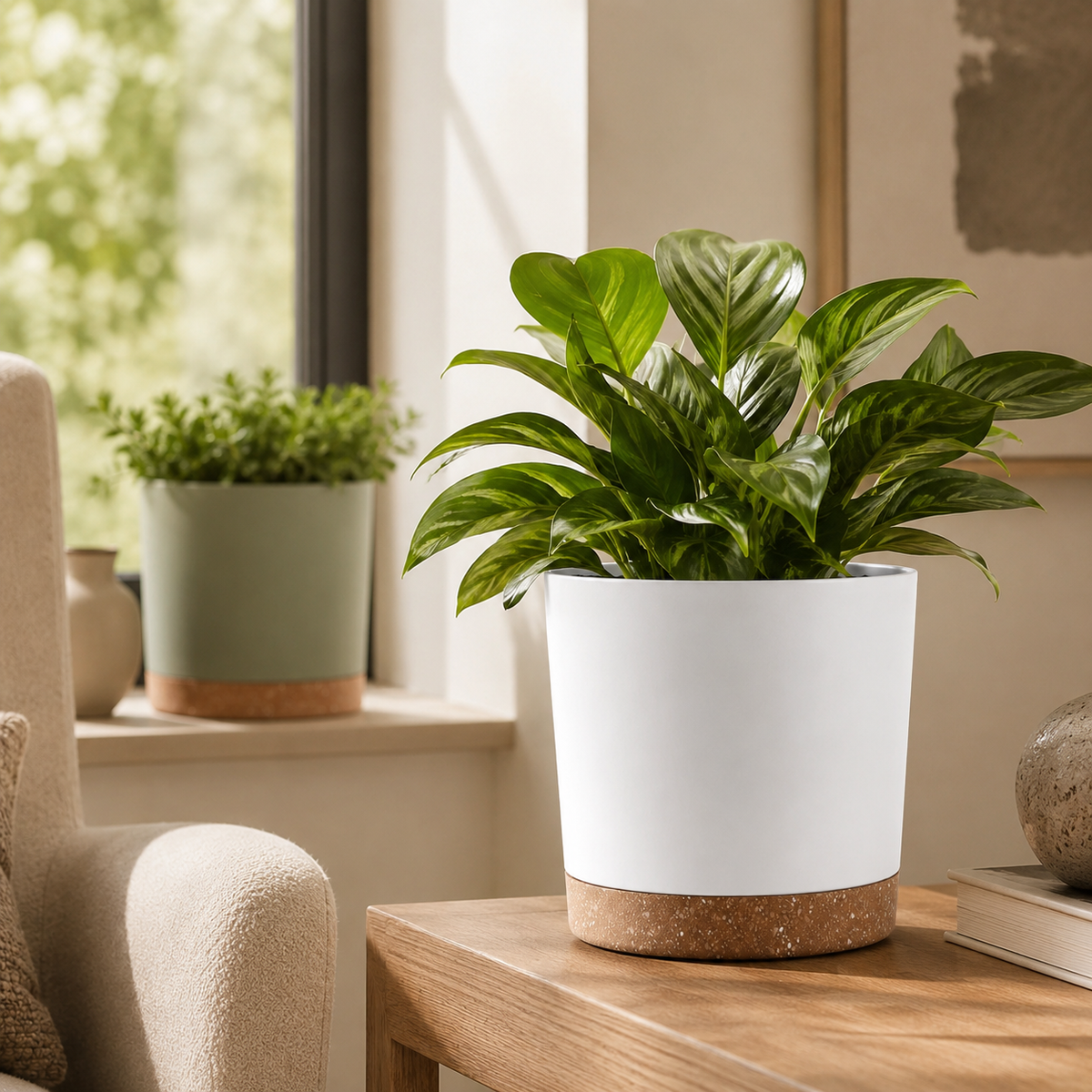 Niropi | Verdara Large Lightweight Pot With Drainage Holes