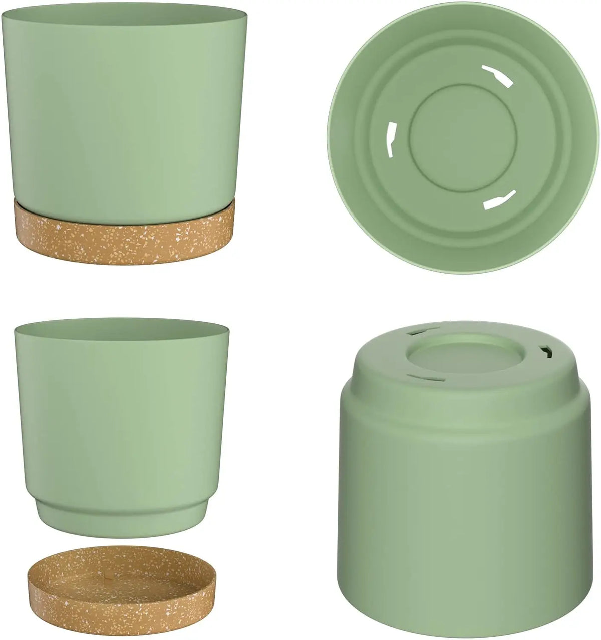 Niropi | Verdara Large Lightweight Pot With Drainage Holes