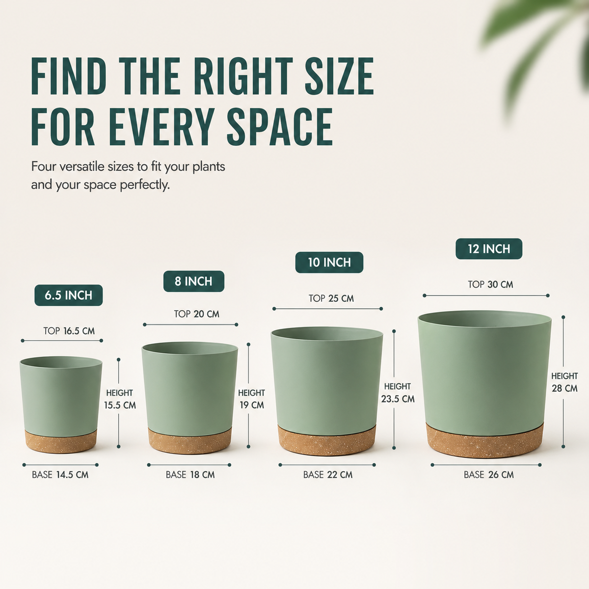 Niropi | Verdara Large Lightweight Pot With Drainage Holes