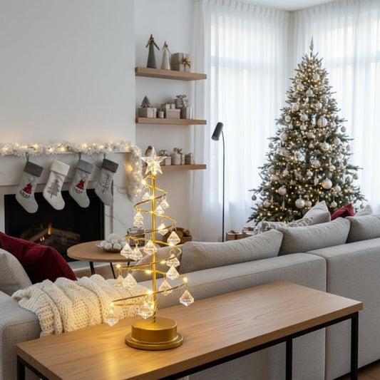 Contemporary LED Christmas Tree with Warm Glow