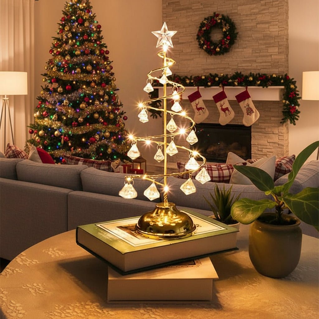 Contemporary LED Christmas Tree with Warm Glow