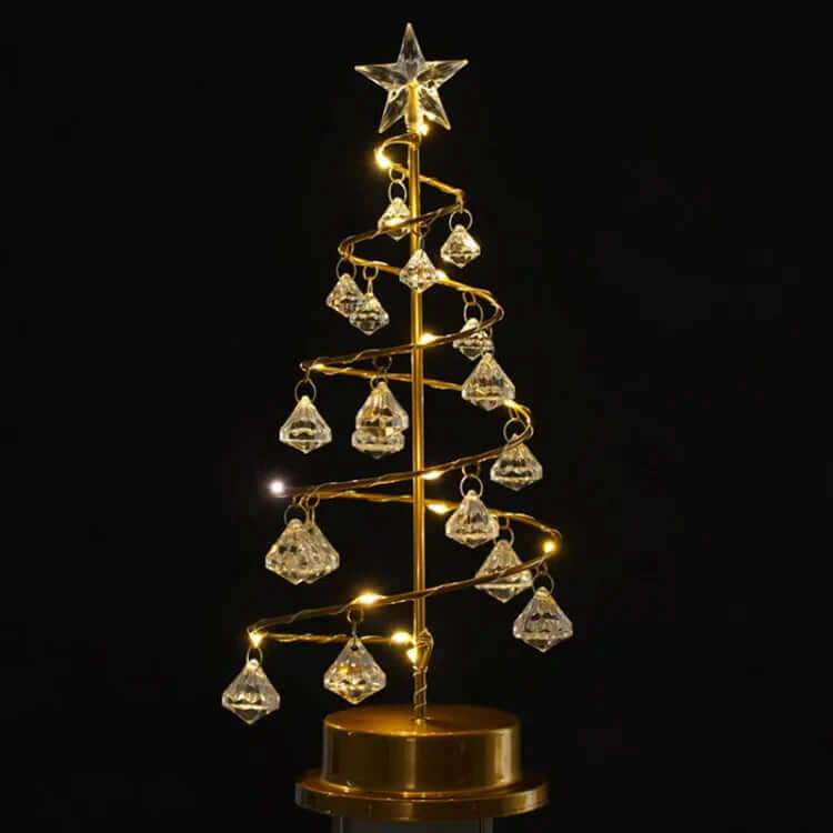 Contemporary LED Christmas Tree with Warm Glow