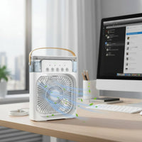 COOLNOVA MINI – Compact Mini Air Cooler with 3 Speeds and Spray Function