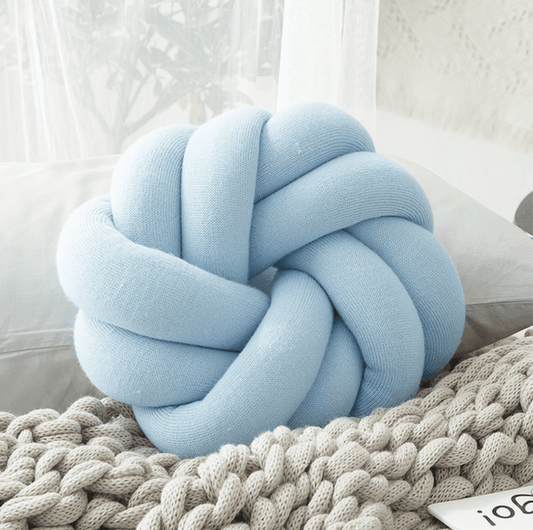 Cotton Knot Ball Pillow