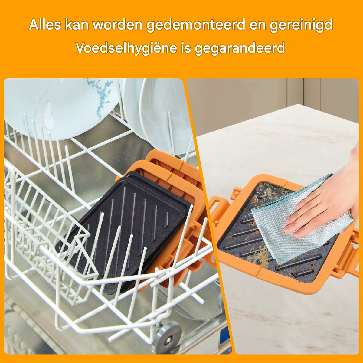 CrispyChef™ | Ready in 3 minutes, without stuck food residues