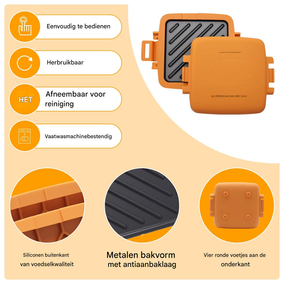 CrispyChef™ | Ready in 3 minutes, without stuck food residues