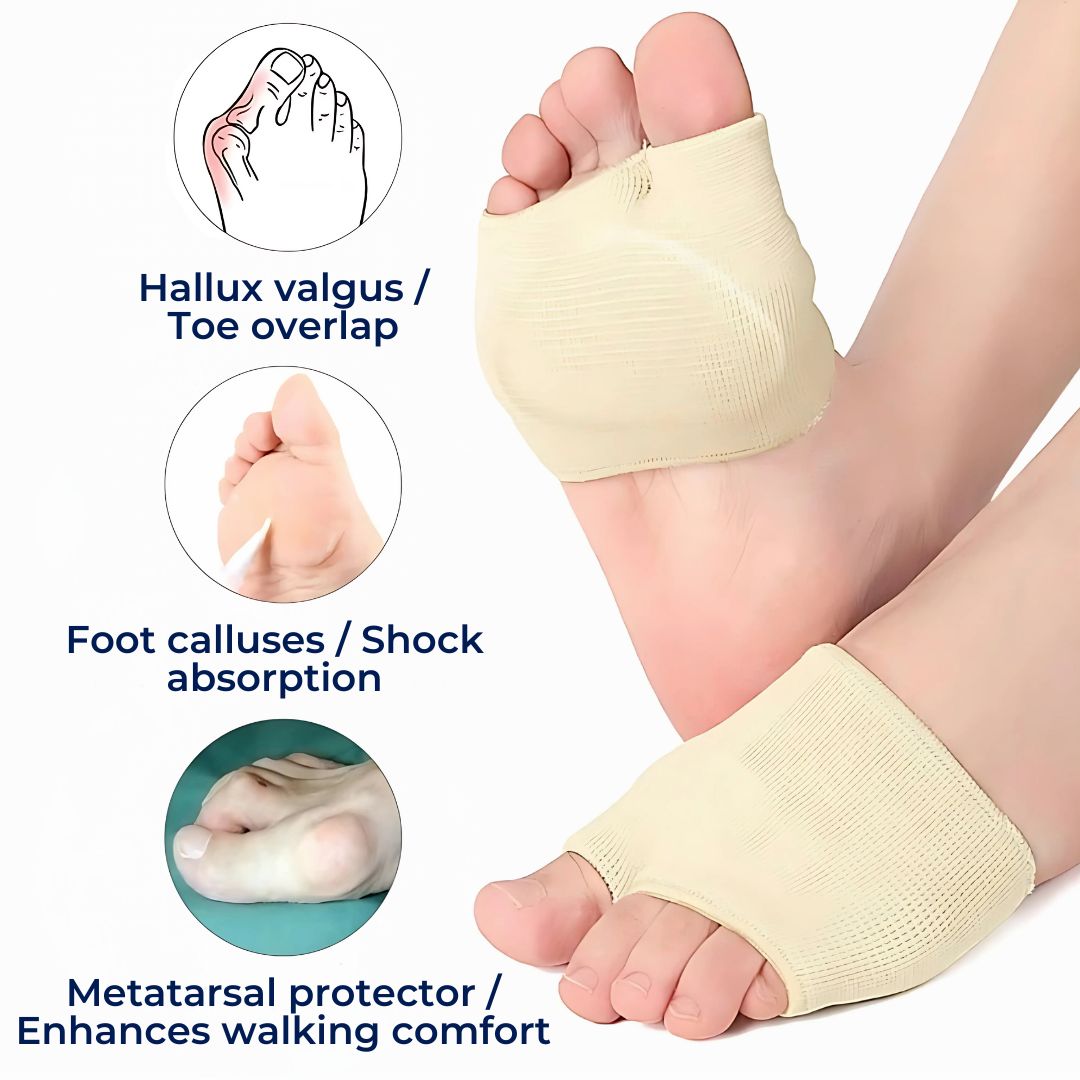 CushionFlex Forefoot Protection | Silicone Gel Cushion - Absorbs Shock on Foot - Pain Relief - for Metatarsalgia - Daily Comfort Niropi
