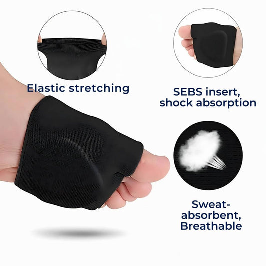 CushionFlex Forefoot Protection | Silicone Gel Cushion - Absorbs Shock on Foot - Pain Relief - for Metatarsalgia - Daily Comfort Niropi