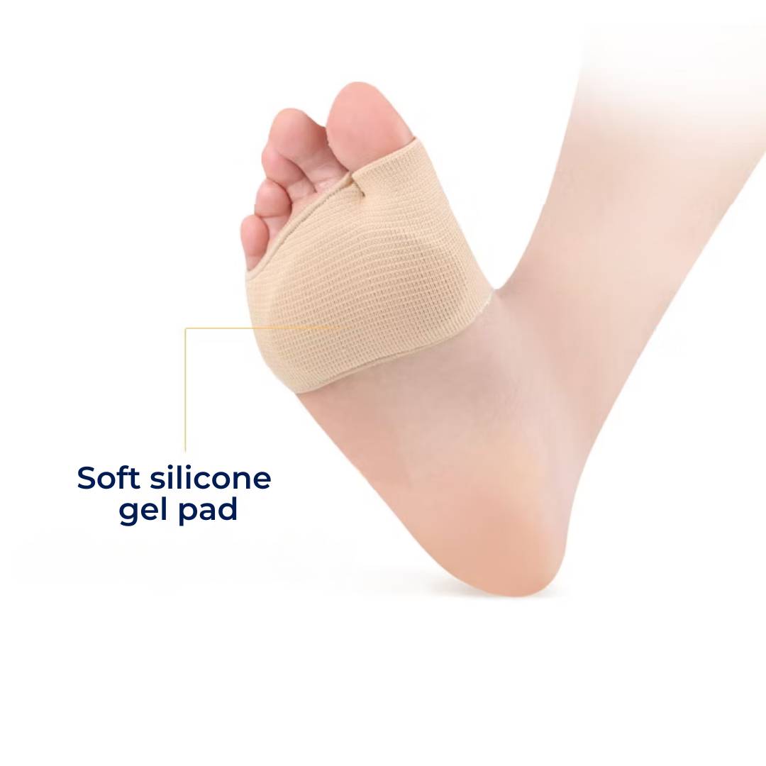 CushionFlex Forefoot Protection | Silicone Gel Cushion - Absorbs Shock on Foot - Pain Relief - for Metatarsalgia - Daily Comfort Niropi