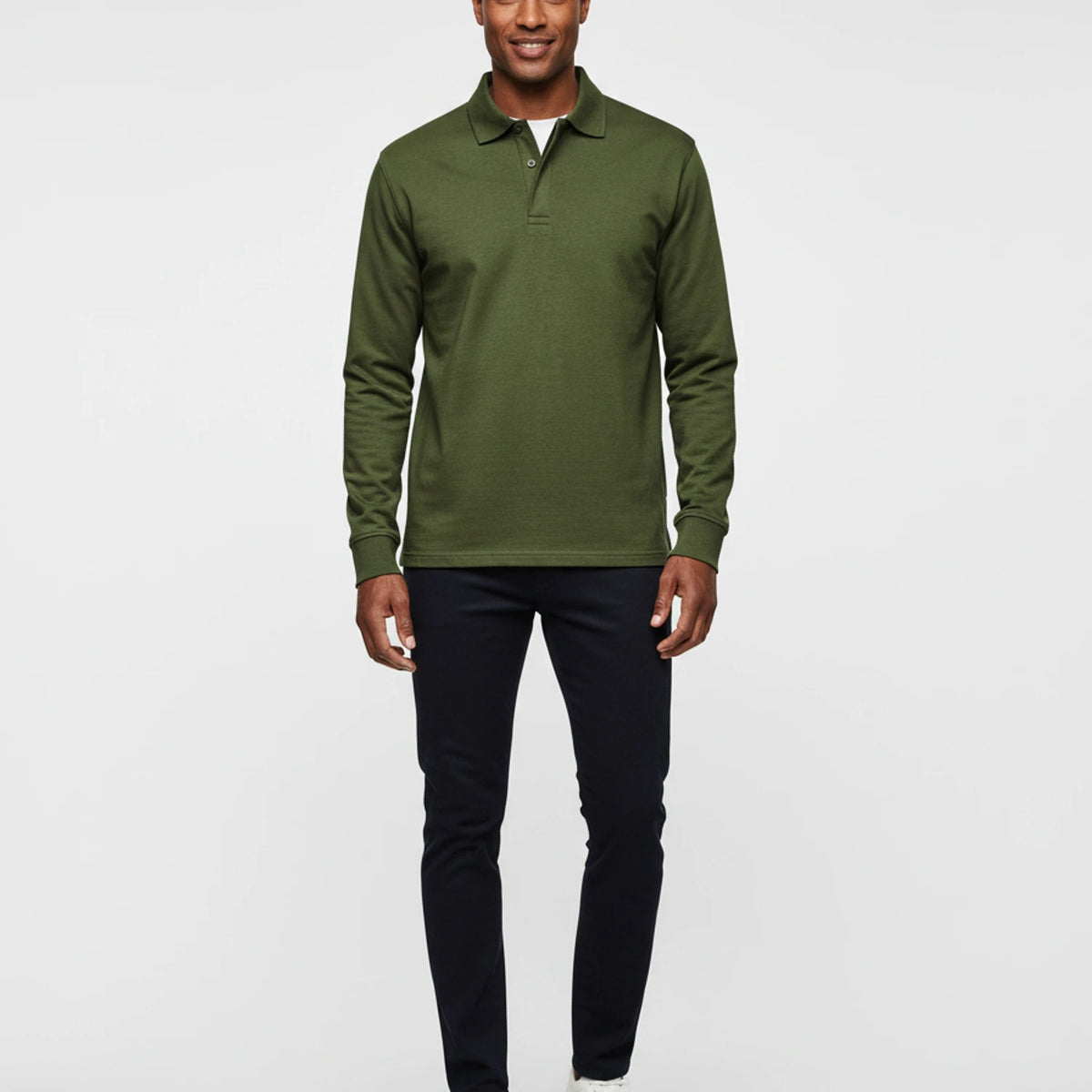 Men's Long-Sleeve Polo Shirt
