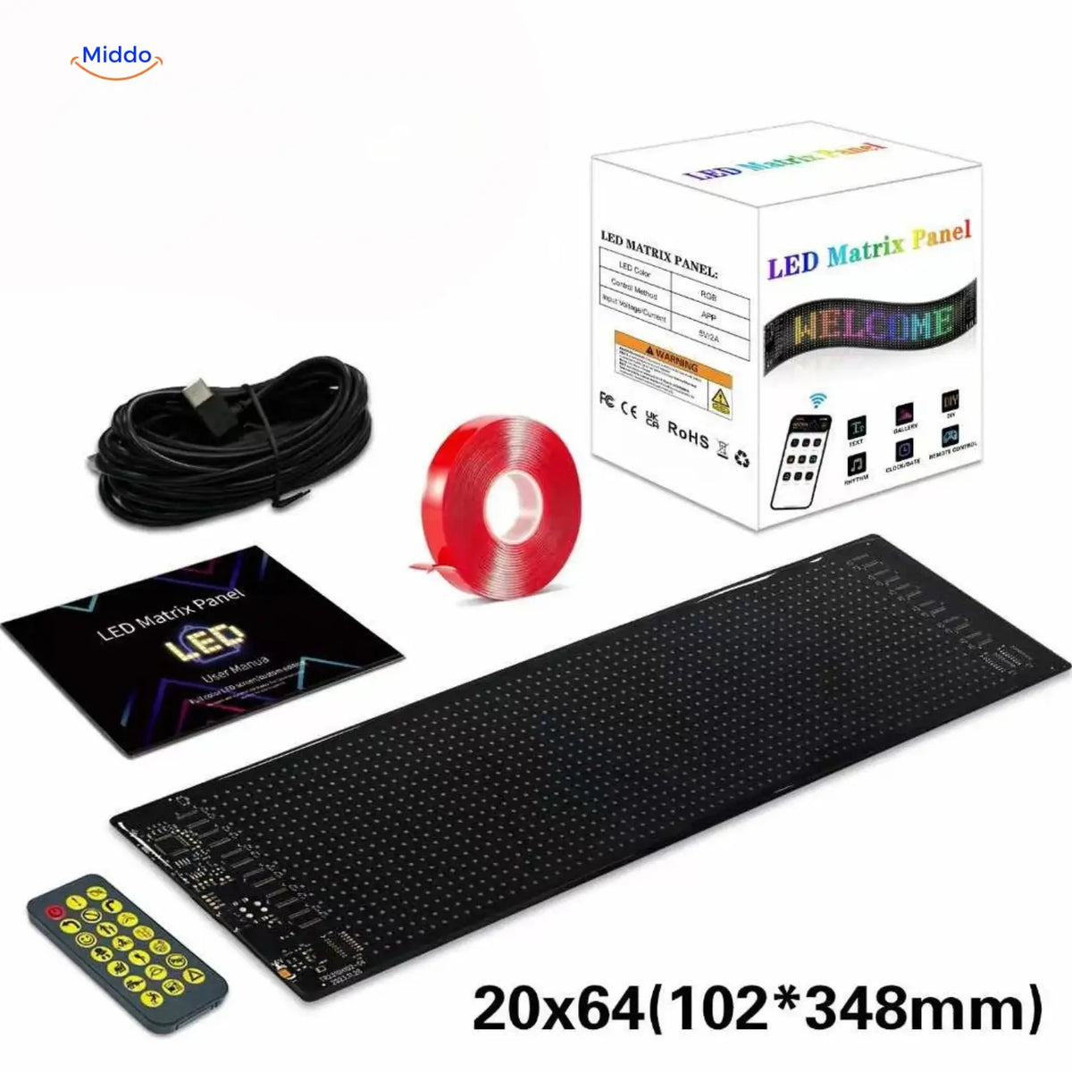 DriveFlex™ Matrix LED Screen | Devil Eyes, Texts & Animations via App + Remote Control