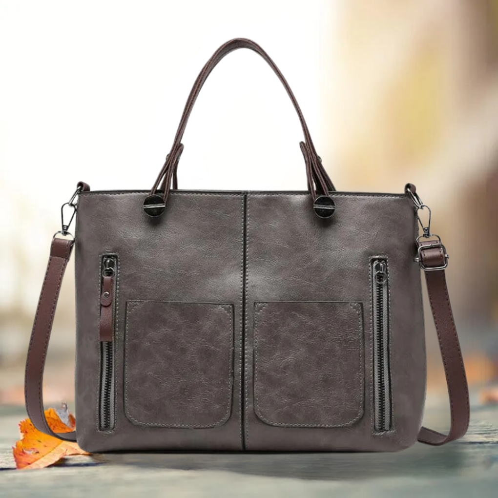 Elegant Classic Leather Shoulder Bag