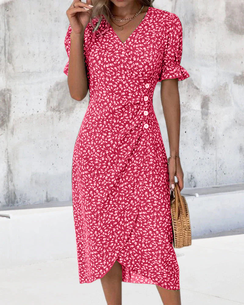 Evelyn - Wrap Midi Dress