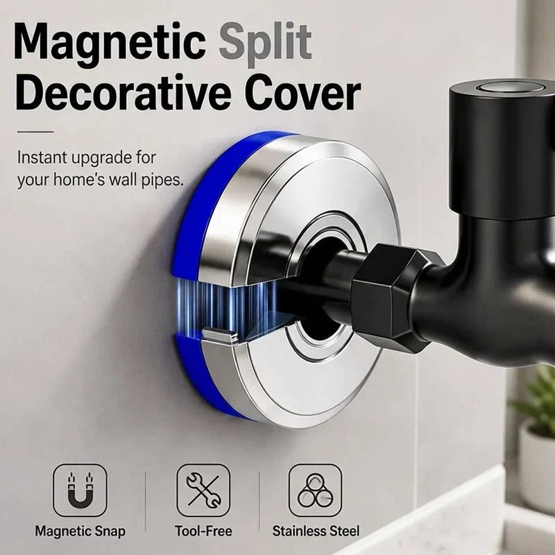 Faucet Cover with Magnetic Split Design, Easy Installation