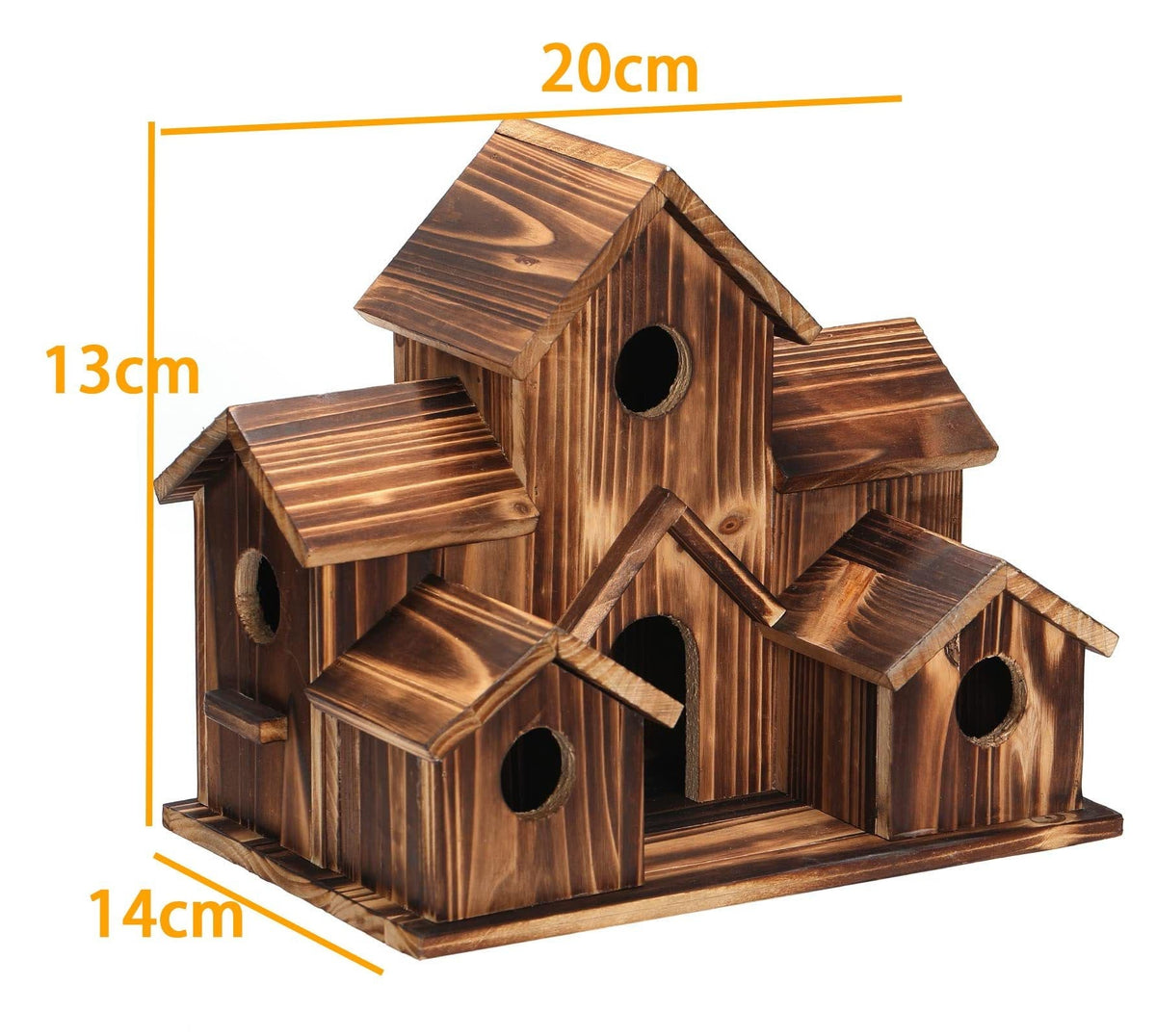FeatherHome | Weatherproof Wooden Birdhouse for Wild Birds