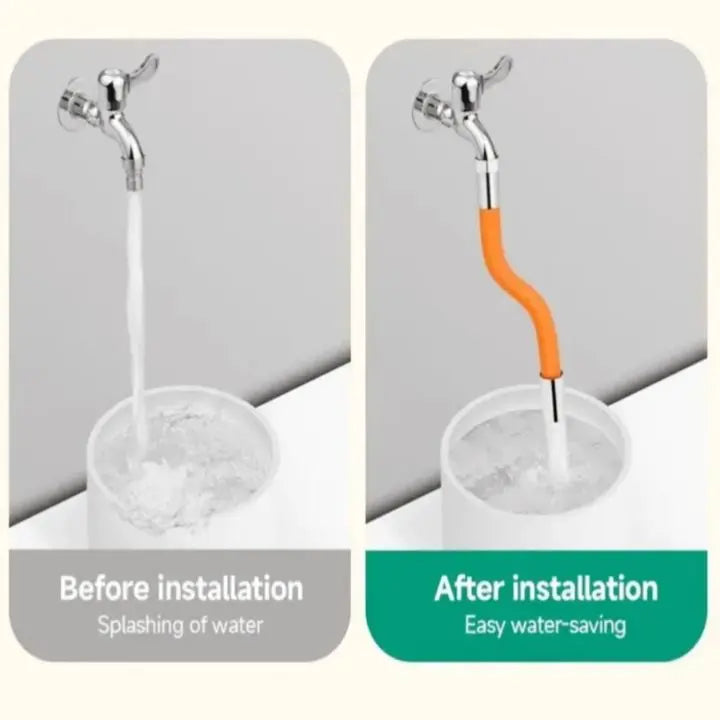 Flexible Faucet Extender – 360° Swivel & Water-Saving