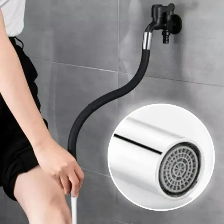 Flexible Faucet Extender – 360° Swivel & Water-Saving