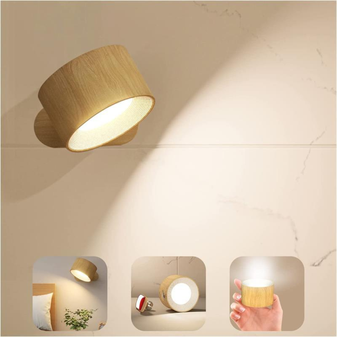 FlexiLamp - Wireless Rechargeable 360° Wall Lamp