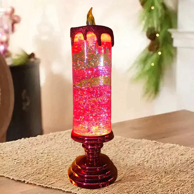 Flickering Glow – Christmas LED Candle for Warm Holiday Decor