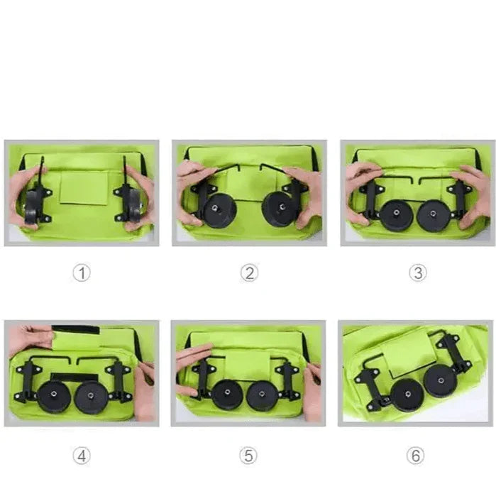 Foldable Shopping Trolley Bag with Wheels – Eco-Friendly, Compact & Lightweight