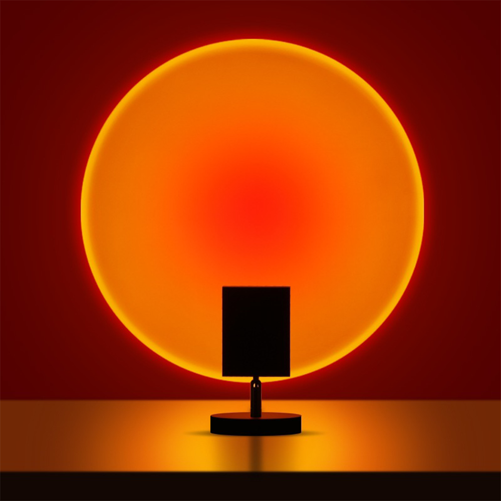 GlowBright Retro Sunset LED Table Lamp