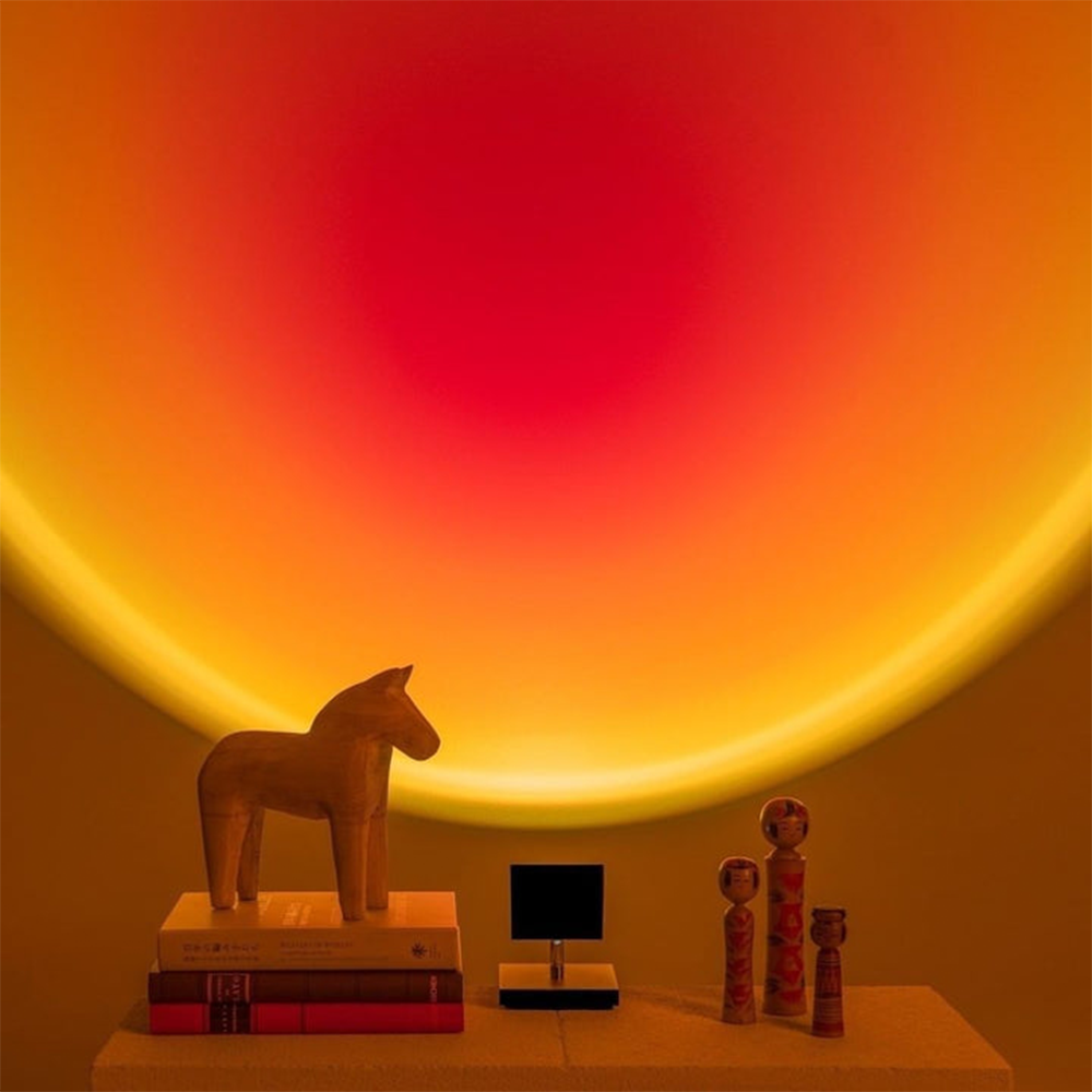 GlowBright Retro Sunset LED Table Lamp