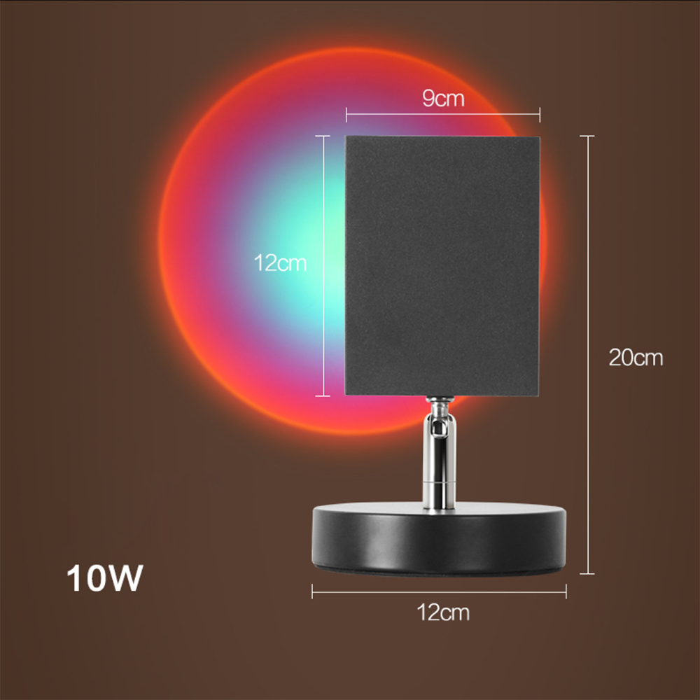 GlowBright Retro Sunset LED Table Lamp