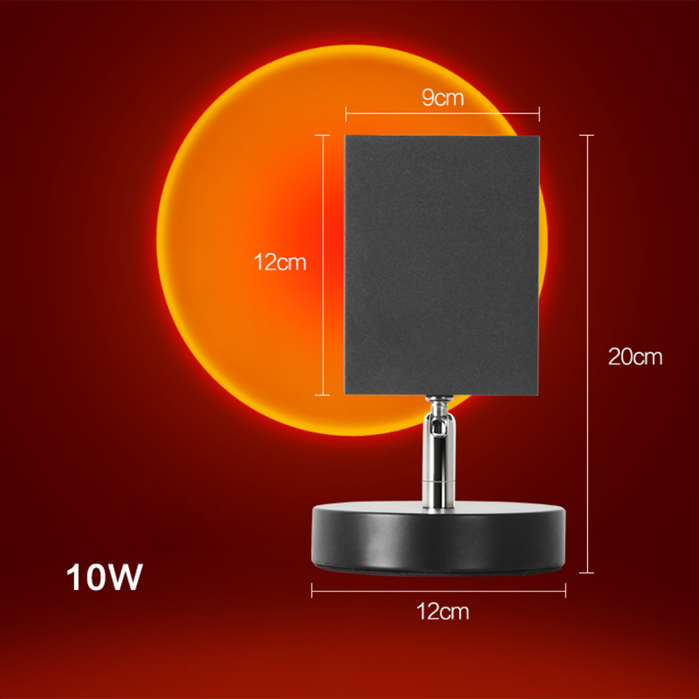 GlowBright Retro Sunset LED Table Lamp