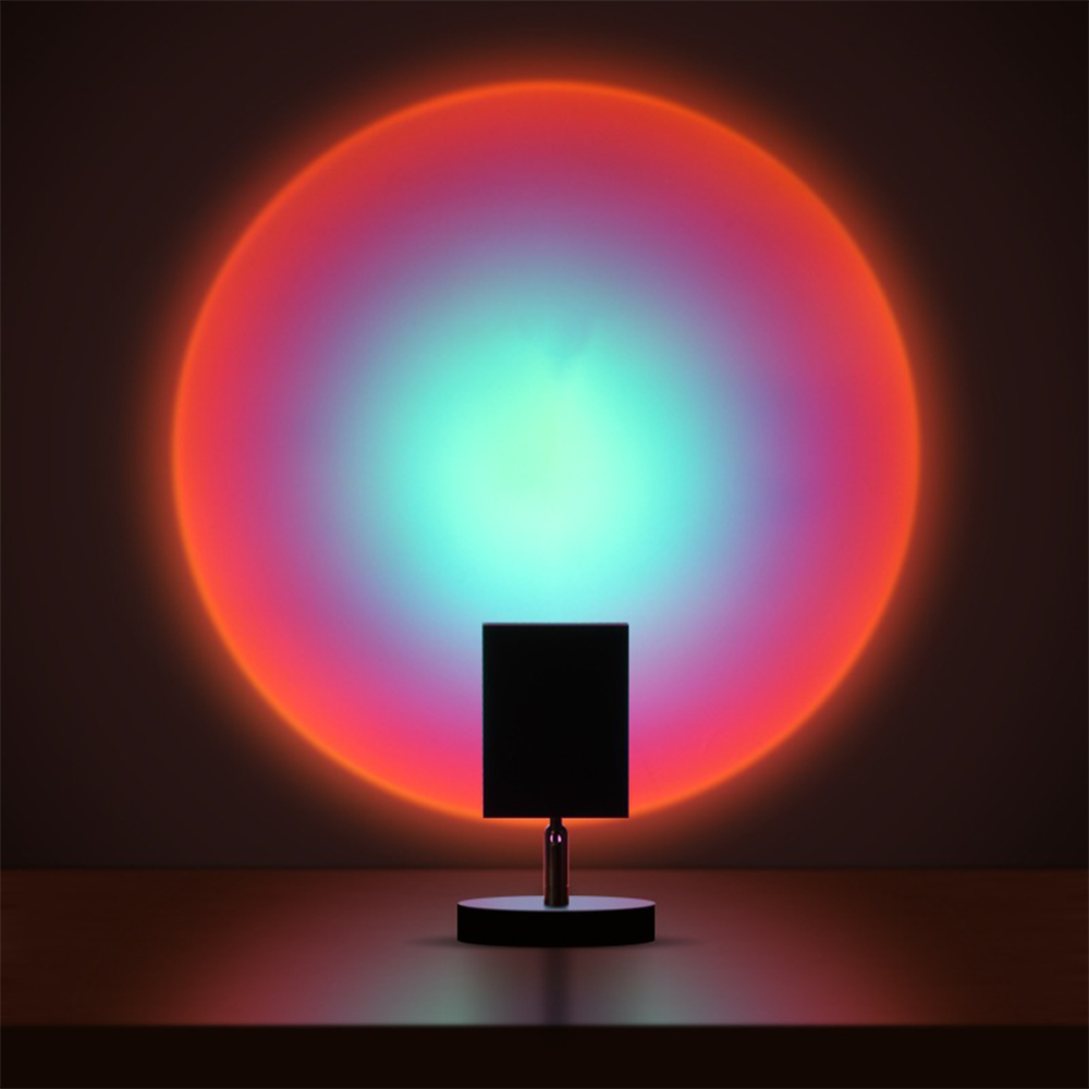 GlowBright Retro Sunset LED Table Lamp