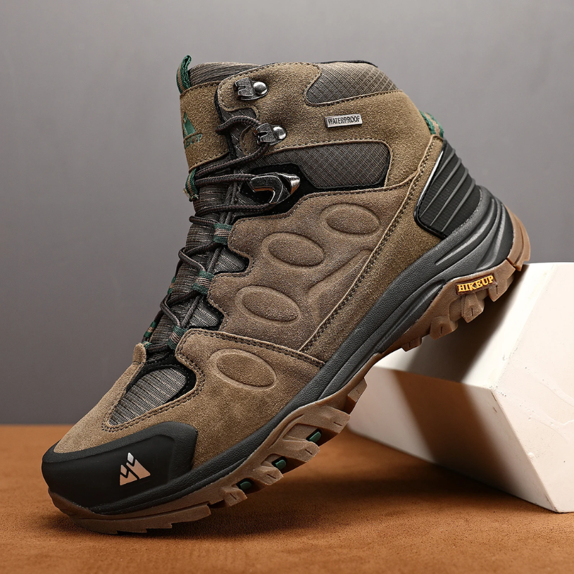 Waterproof All-Weather Hiking Boots with Rubber Grip Sole