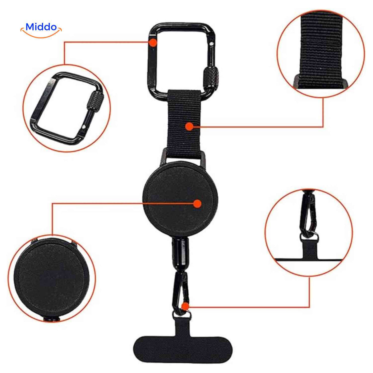 GripLock™ Holder | Theft-Proof, Retractable, and Super Portable!