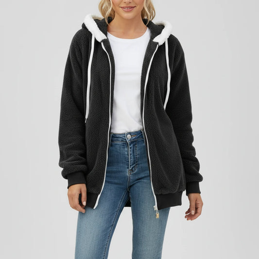 Women's Hooded Zip-Up Sweater