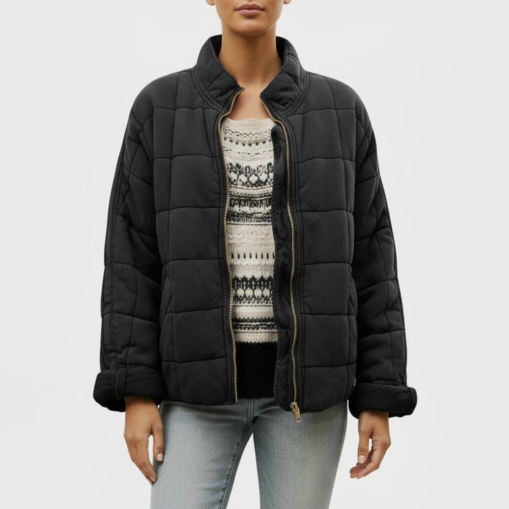 Women's Quilted Bomber Jacket