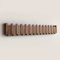 Handmade Coat Rack in Piano Design - Elegant Wall Solution