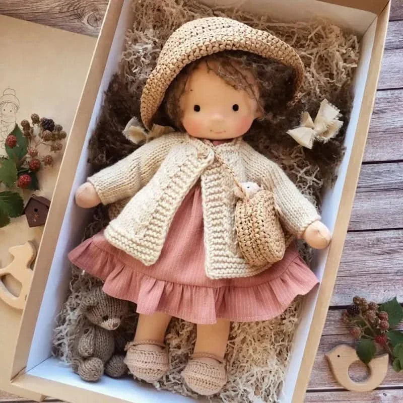 Handmade Cotton Plush Doll – Waldorf Emma Toy