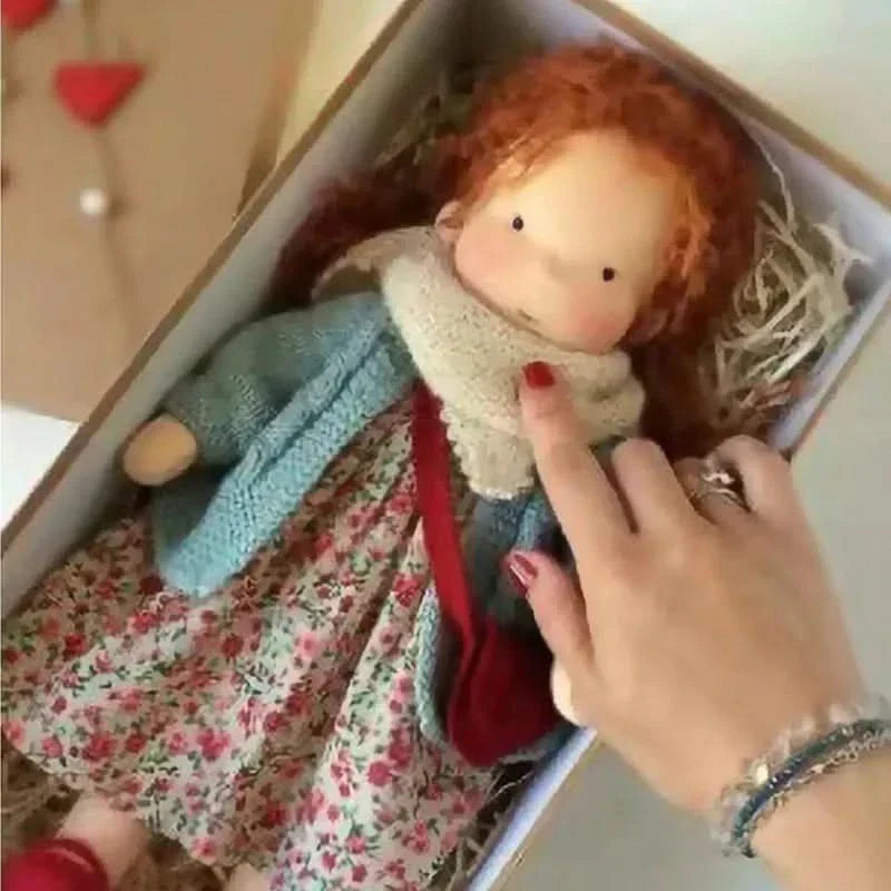 Handmade Cotton Plush Doll – Waldorf Style Elise Toy