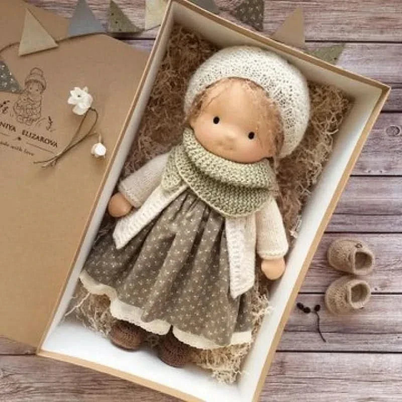Handmade Cotton Plush Doll – Waldorf Style Elise Toy