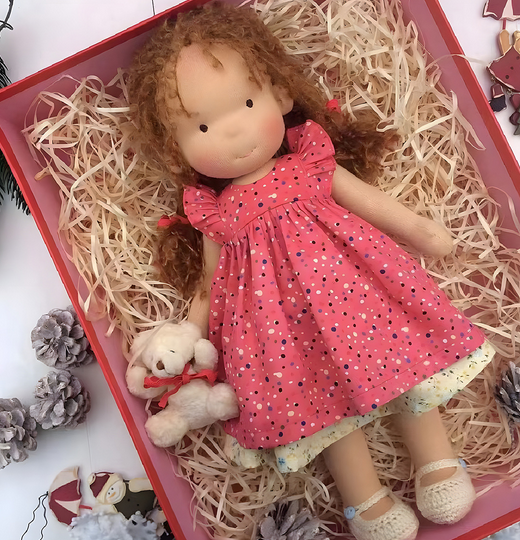 Handmade Waldorf Doll – Imaginative Play Companion | Natural Educational Toy for Children