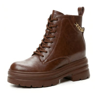Height-Increasing Combat Boots with 11 cm Hidden Elevation System