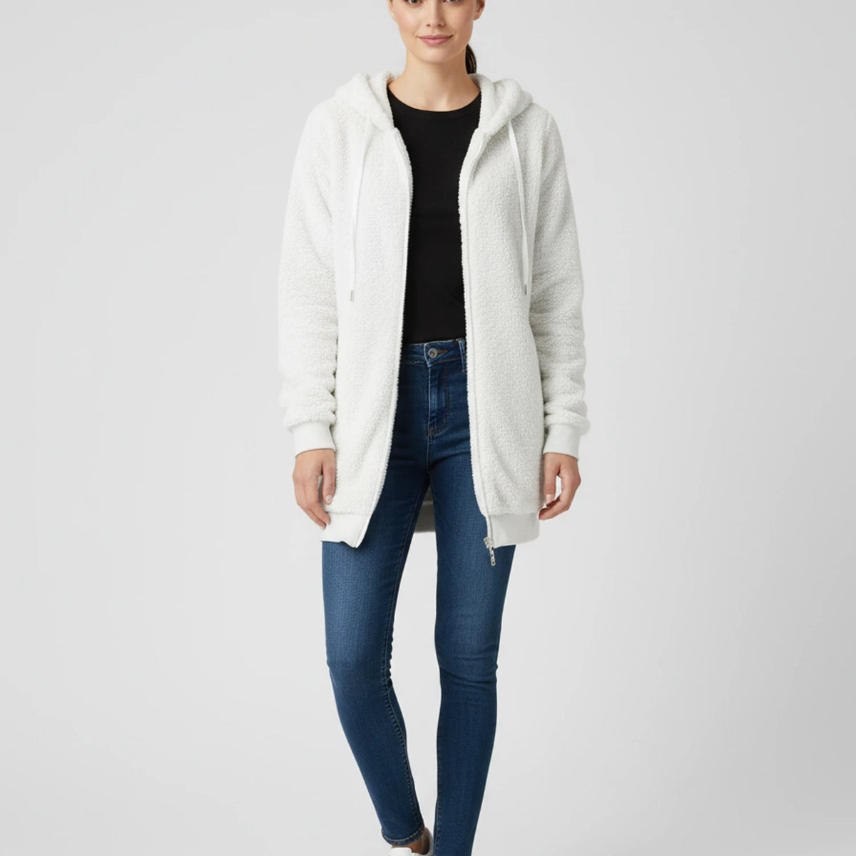 Women's Hooded Zip-Up Sweater