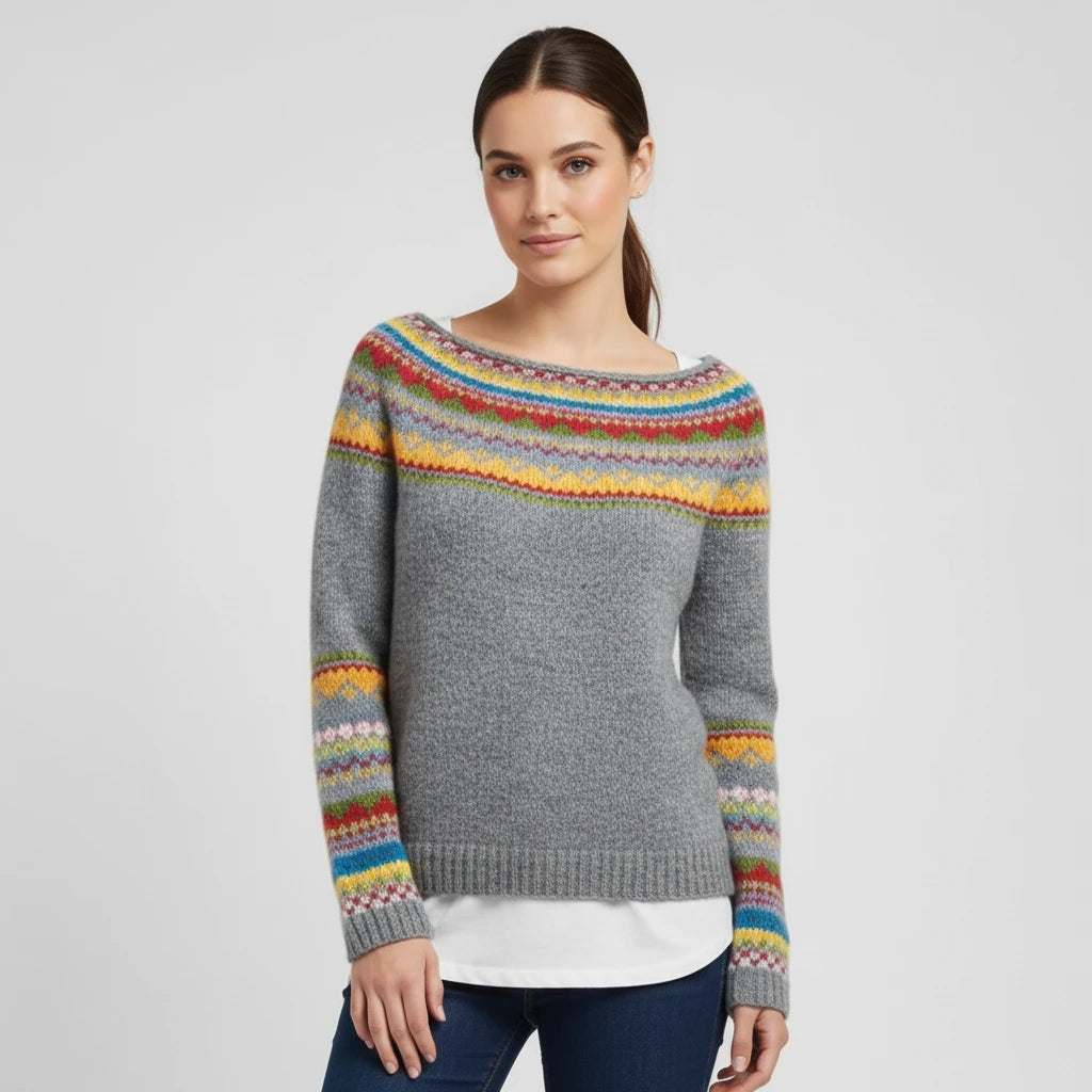 Women's Fair Isle Long Sleeve Sweater