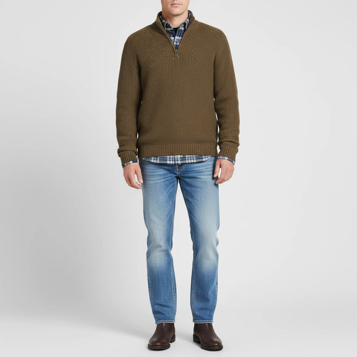 Men's Quarter-Zip Sweater
